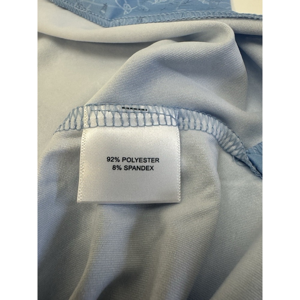 NWT Peter Millar "Show Me The Way" Sailing Print Polo Golf Shirt CBLU BLUE XXL - Picture 8 of 12